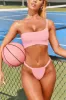 Knot Thong Bikini Bottoms in Pink sold by Oh Polly