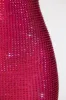 Embellished Extreme Cowl Neck Halter Mini Dress in Hot Pink sold by Oh Polly