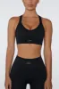 Cross Back Sports Bra in Black sold by Oh Polly