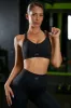 Cross Back Sports Bra in Black sold by Oh Polly
