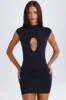 Cut-Out Bodysuit in Black sold by Oh Polly