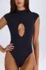 Cut-Out Bodysuit in Black sold by Oh Polly