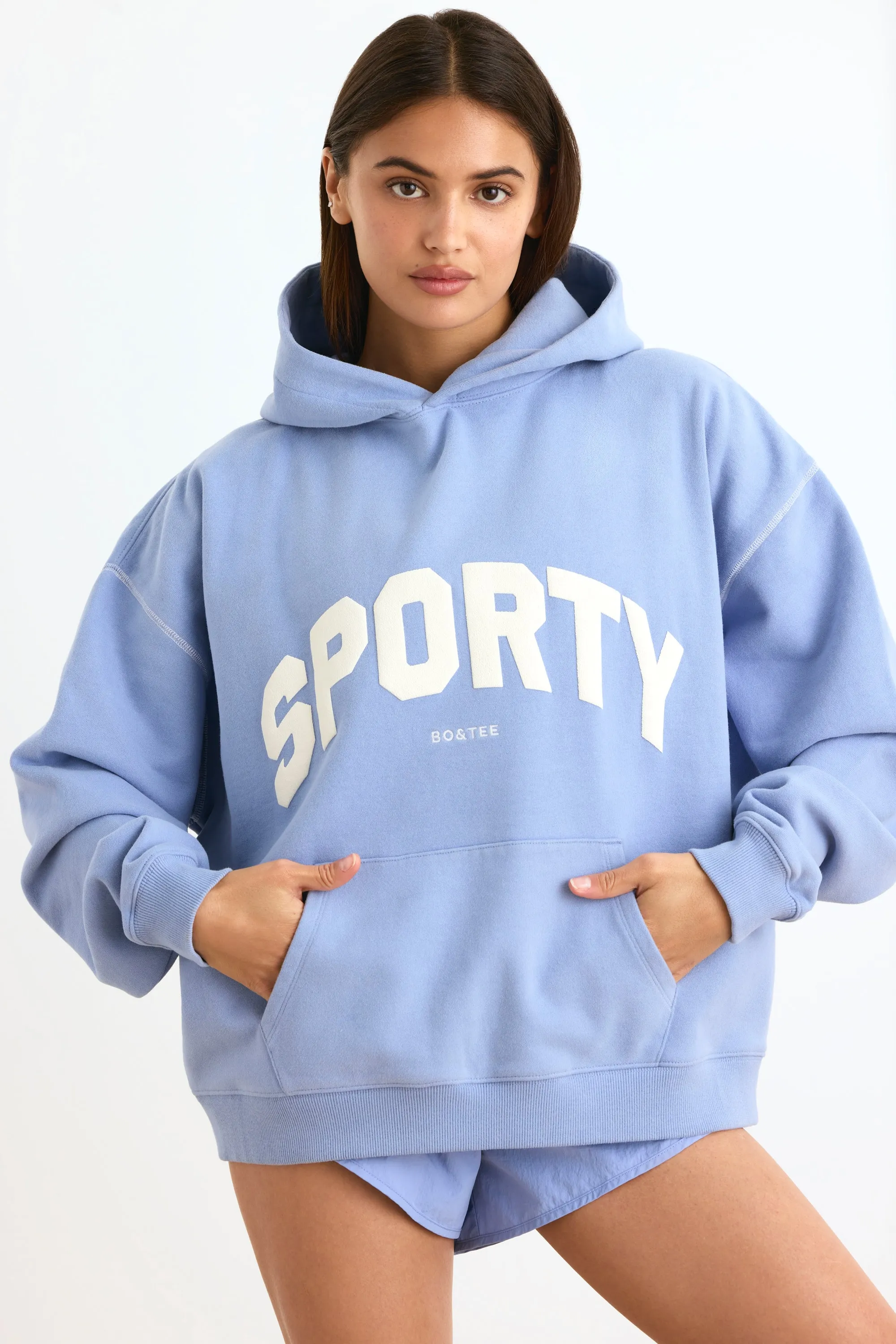Oversized Hoodie in Lavender Blue sold by Oh Polly product image thumbnail 5