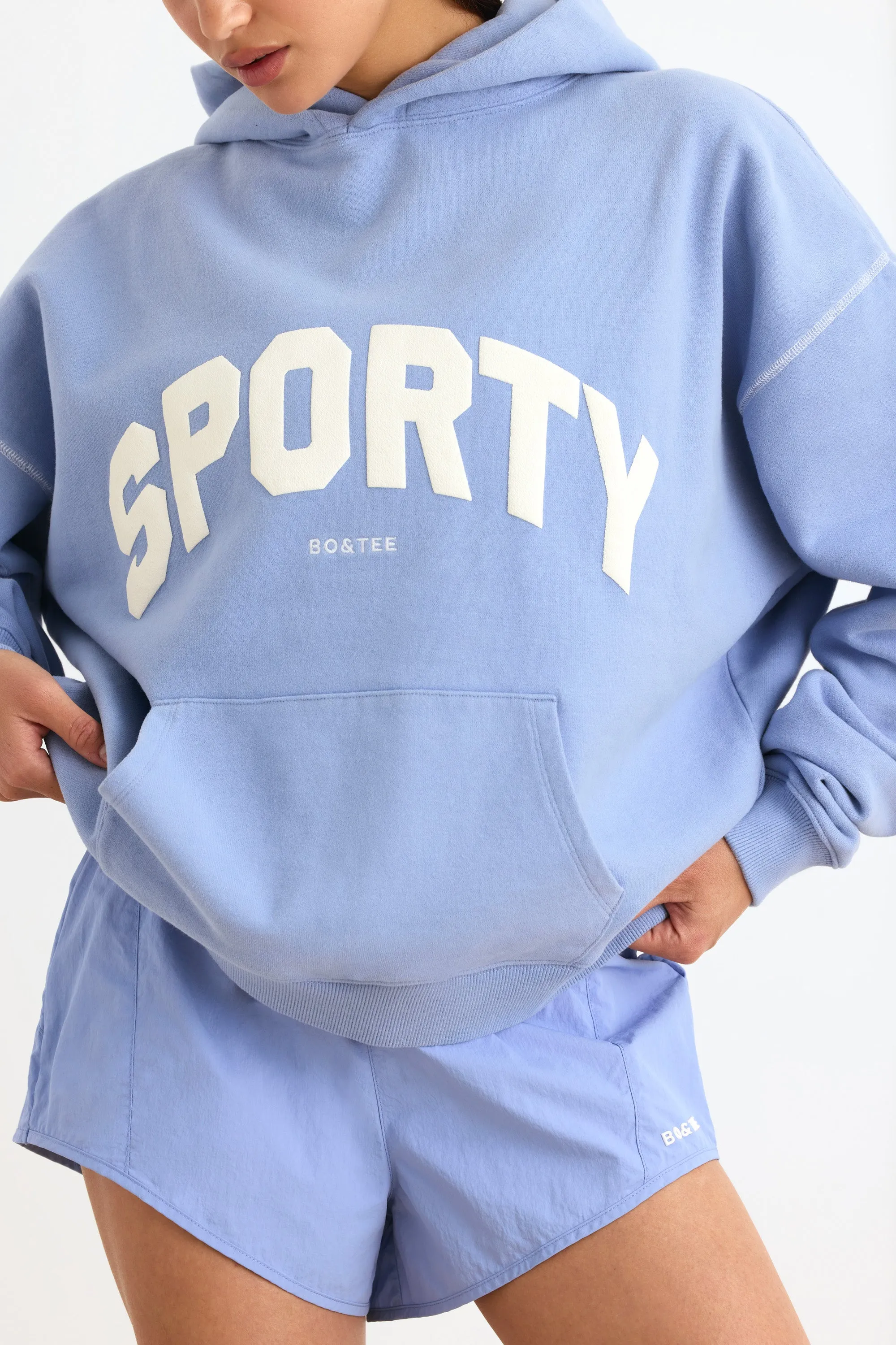 Oversized Hoodie in Lavender Blue sold by Oh Polly product image thumbnail 4