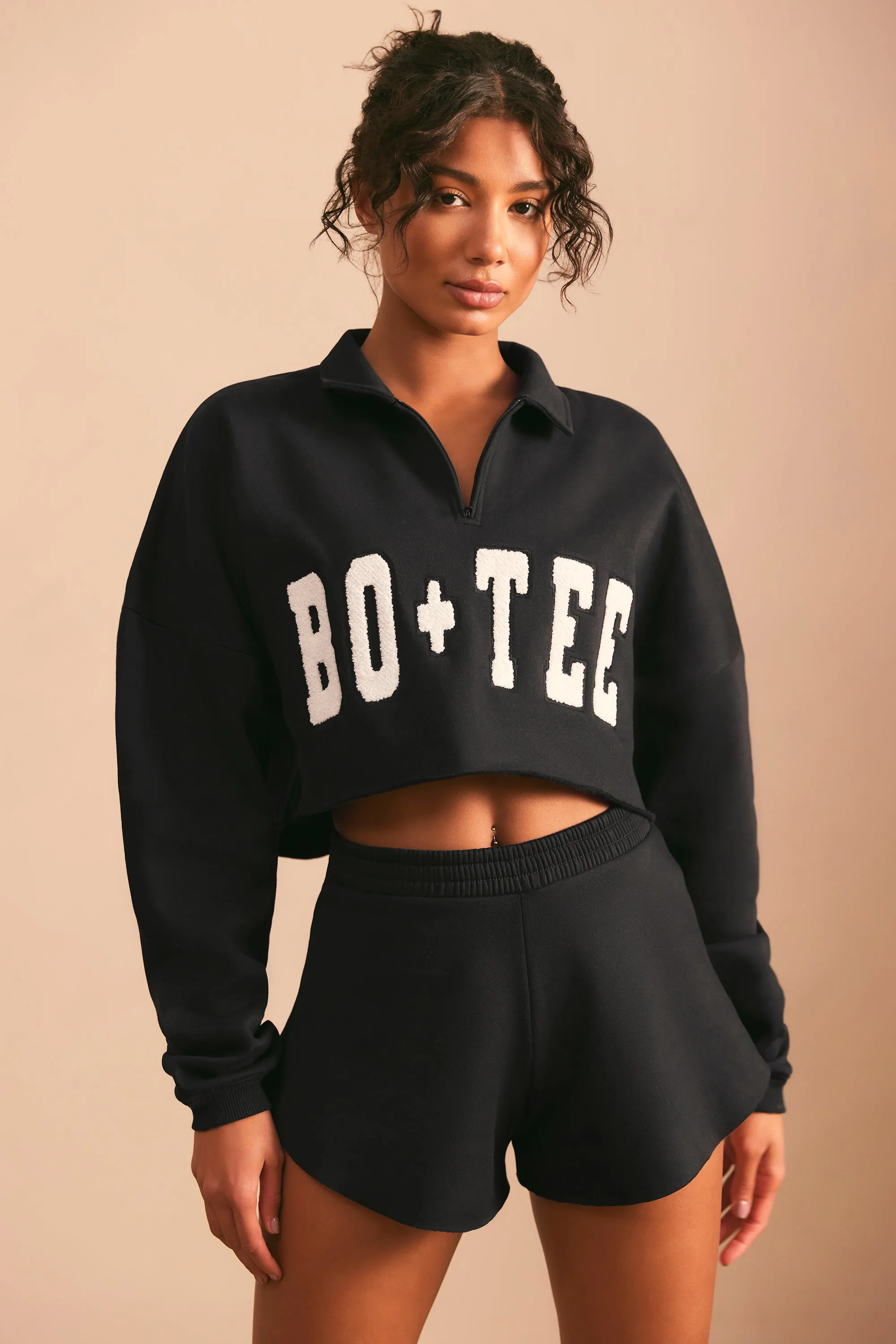 Half Zip Sweater in Black sold by Oh Polly product image thumbnail 5
