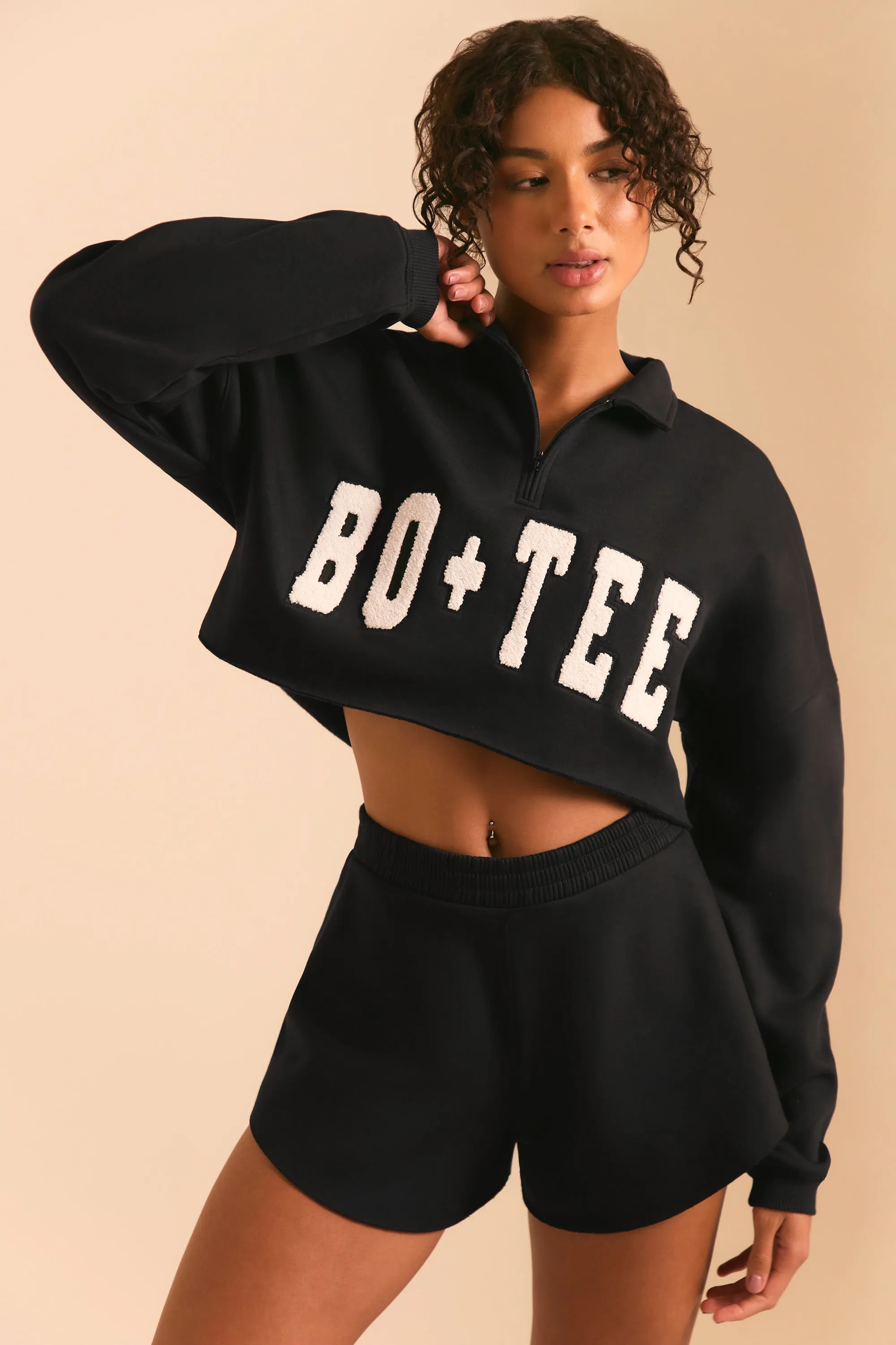 Half Zip Sweater in Black sold by Oh Polly product image thumbnail 4