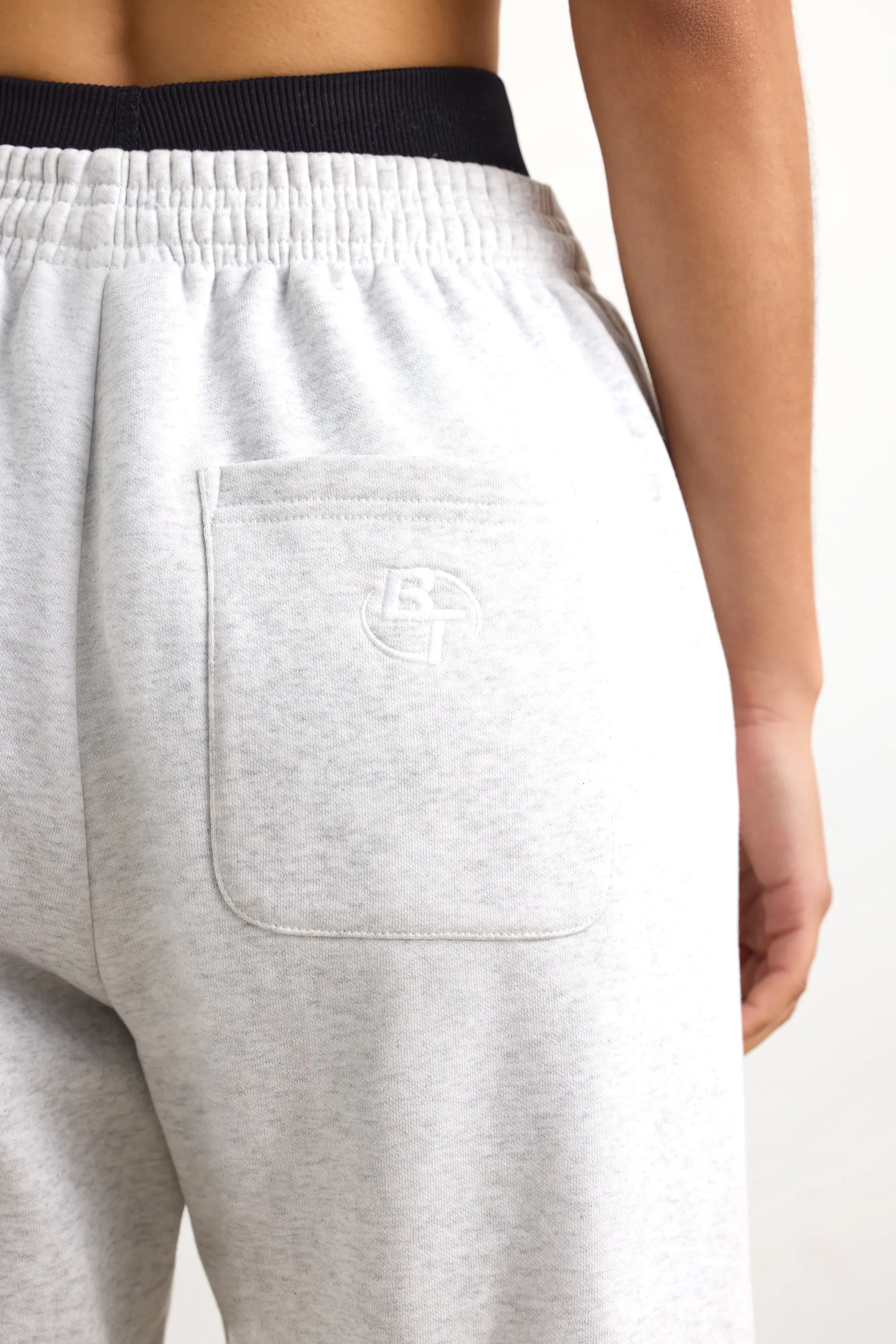 Petite Mid-Rise Joggers in Grey Melange sold by Oh Polly product image thumbnail 4