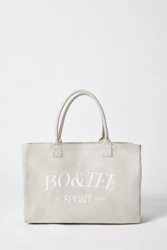 Large Canvas Tote Bag in Vintage Grey sold by Oh Polly