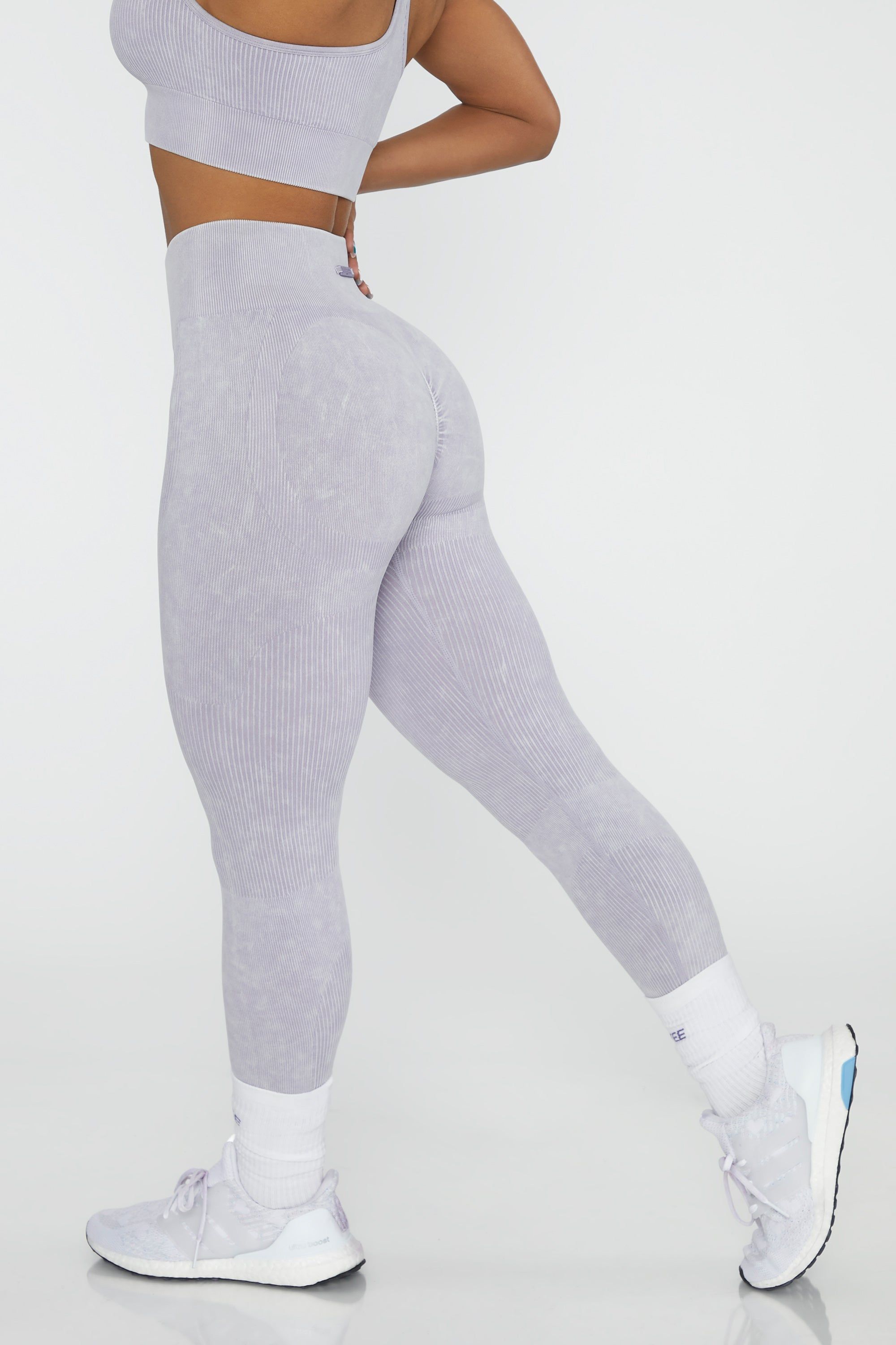 High Waisted Leggings in Lilac sold by Oh Polly product image thumbnail 5