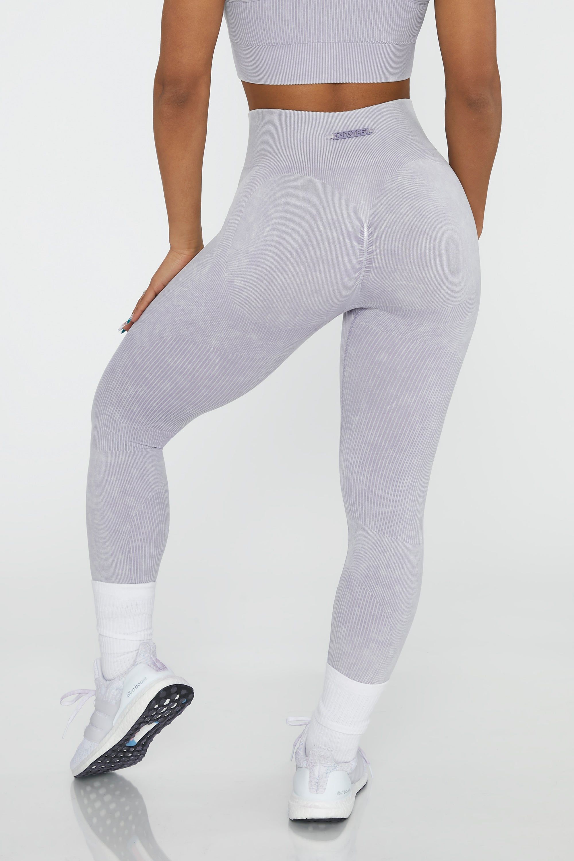 High Waisted Leggings in Lilac sold by Oh Polly product image thumbnail 3