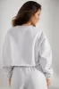 Cropped Oversized Sweatshirt in Heather Grey sold by Oh Polly