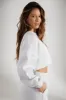 Cropped Oversized Sweatshirt in Heather Grey sold by Oh Polly