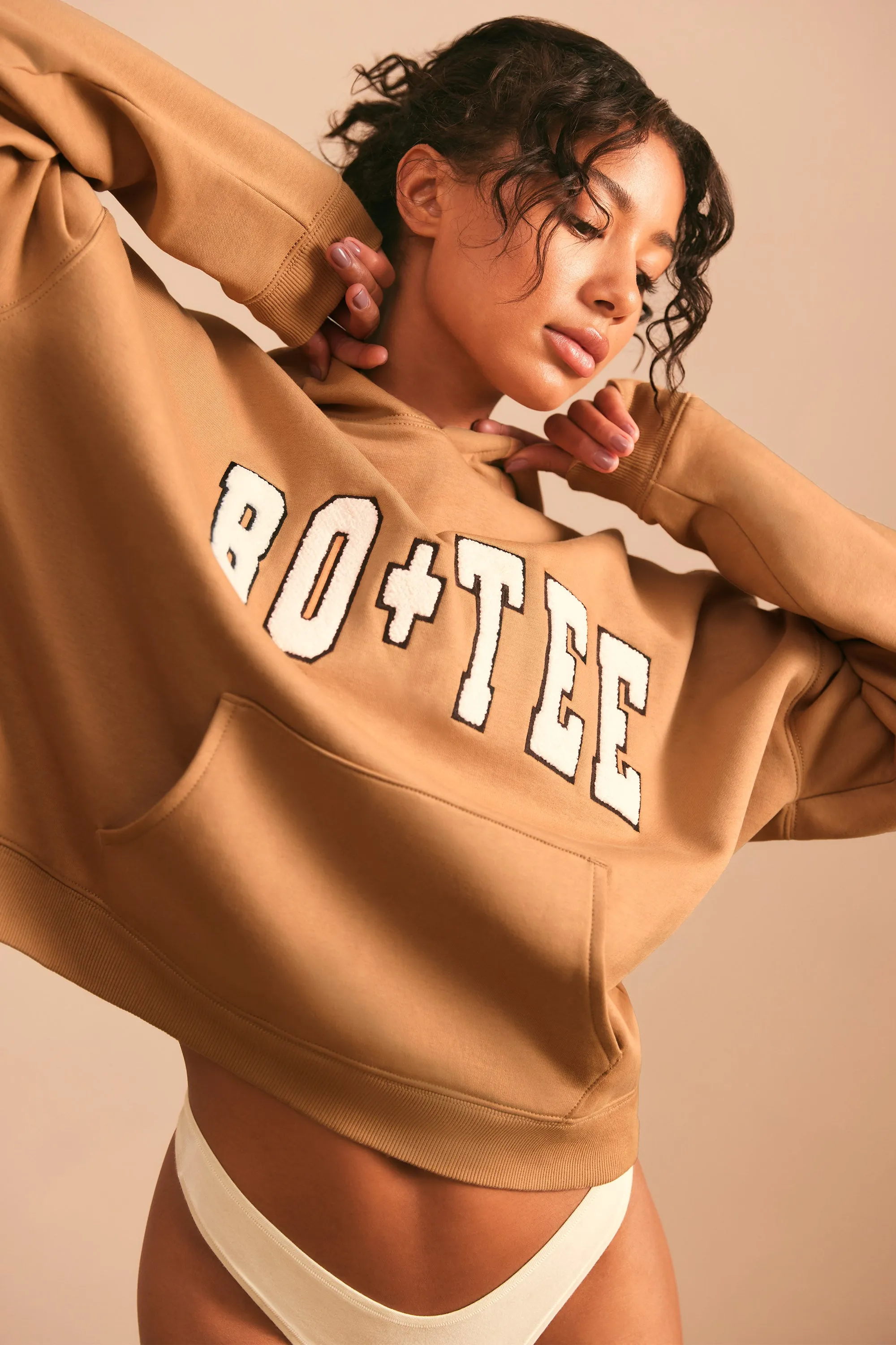 Oversized Hoodie in Chestnut Brown sold by Oh Polly product image thumbnail 3