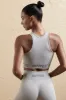 Seamless Racerback Crop Top in Silver sold by Oh Polly