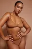 Soft Mesh String Bikini in Almond sold by Oh Polly