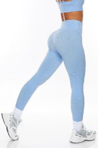 Petite Seamless Full Length Leggings in Blue sold by Oh Polly