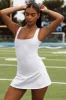 Square Neck Tennis Dress in Marled Grey sold by Oh Polly