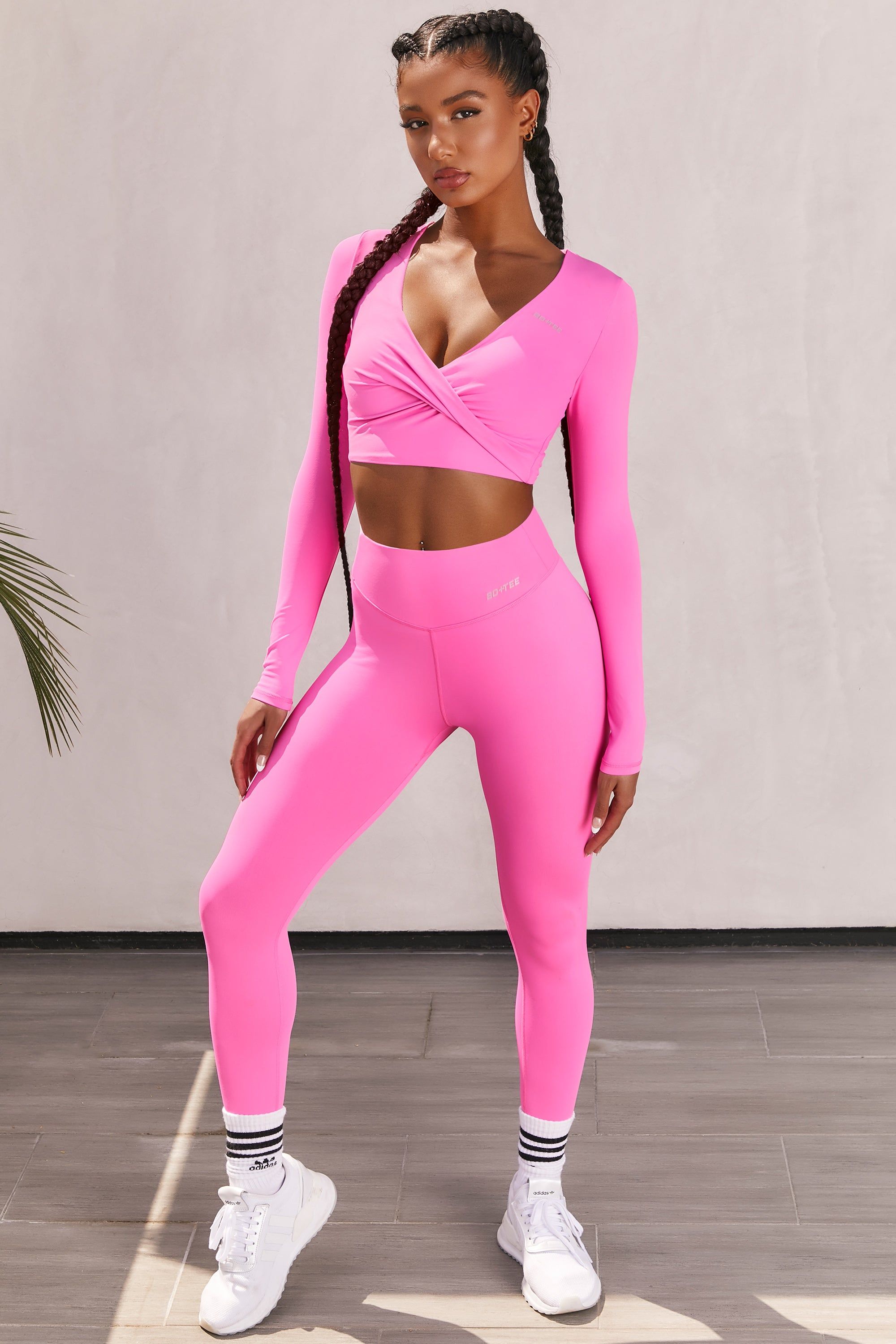Potential Slinky Full Length Leggings in Pink sold by Oh Polly product image thumbnail 2