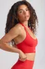 Define Luxe Halterneck Sports Bra in Poppy Red sold by Oh Polly