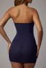 Soft Mesh Mini Slip Dress in Navy sold by Oh Polly