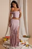 Draped Corset Crop Top in Blush sold by Oh Polly