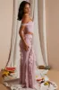 Draped Corset Crop Top in Blush sold by Oh Polly