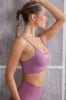 Asymmetric Sports Bra in Mauve sold by Oh Polly