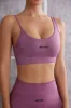 Asymmetric Sports Bra in Mauve sold by Oh Polly