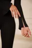 Sweetheart Neckline Long Sleeve Jumpsuit in Black sold by Oh Polly