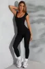 Petite Open Back Scoop Neck Jumpsuit in Black sold by Oh Polly