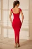 Sweetheart Neckline Maxi Dress in Red sold by Oh Polly