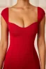 Sweetheart Neckline Maxi Dress in Red sold by Oh Polly