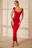 Sweetheart Neckline Maxi Dress in Red sold by Oh Polly