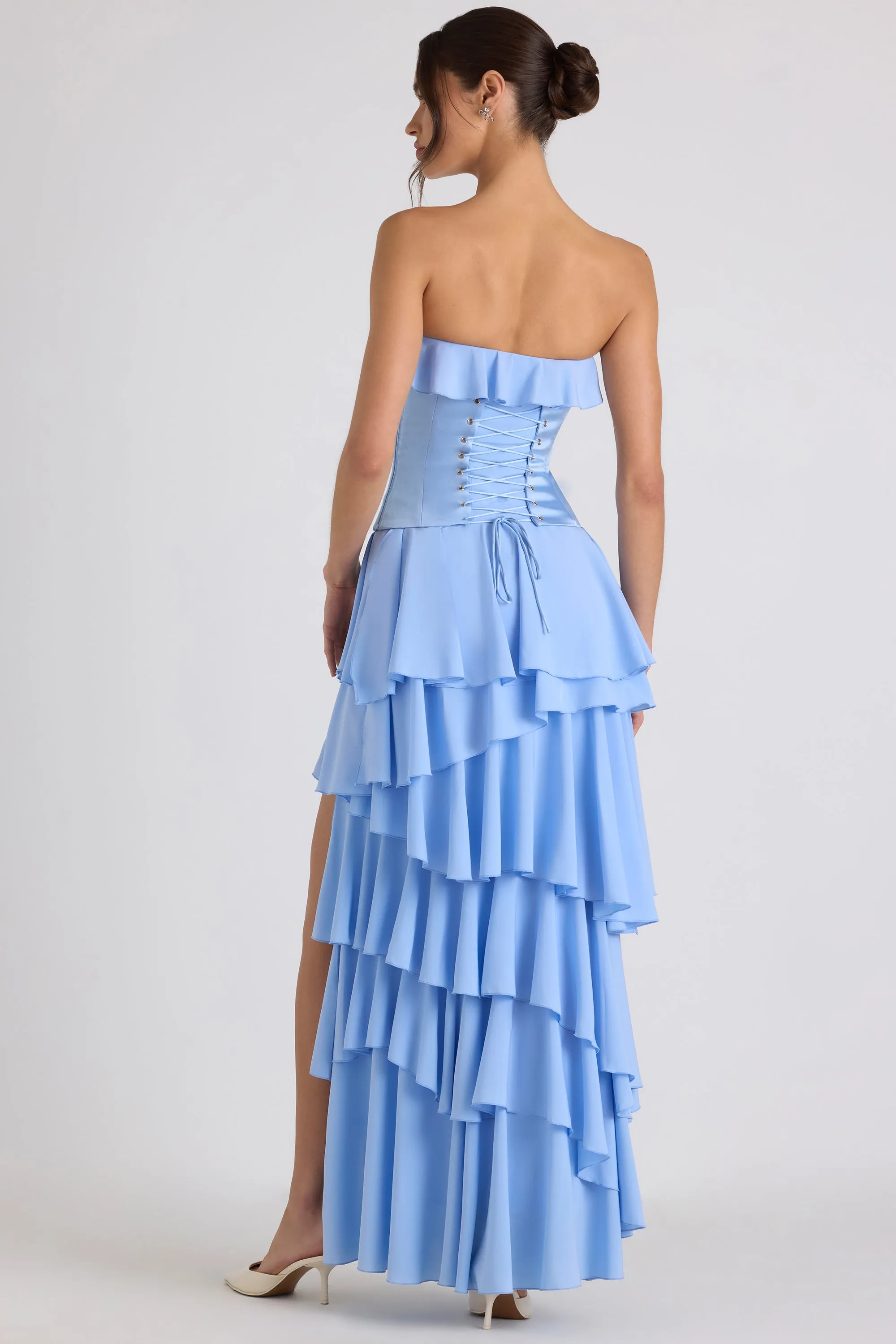 Tiered Corset Gown in Sky Blue sold by Oh Polly product image thumbnail 2