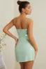 Embellished Corset Mini Dress in Sage sold by Oh Polly