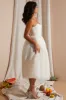 Strapless Corset Tulle Midi Dress in White sold by Oh Polly