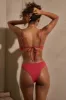 Scoop-Neck Bikini Top in Brick Red sold by Oh Polly