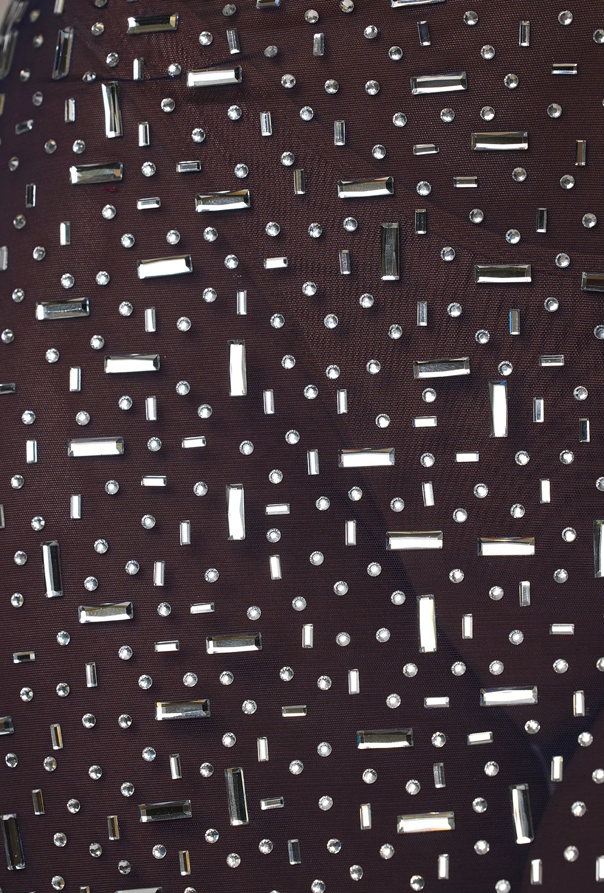 Sheer Embellished V Waist Mini Skirt in Navy sold by Oh Polly product image thumbnail 4