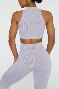 Keyhole Zip Crop Top in Lilac sold by Oh Polly