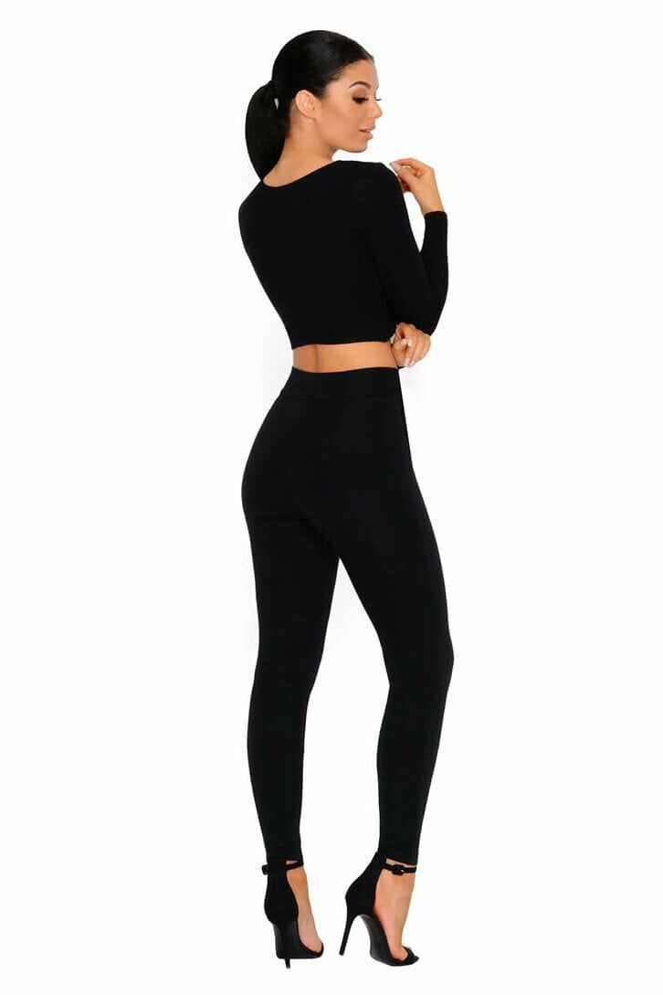 Why Knot Double Layered Crop Top in Black sold by Oh Polly product image thumbnail 12