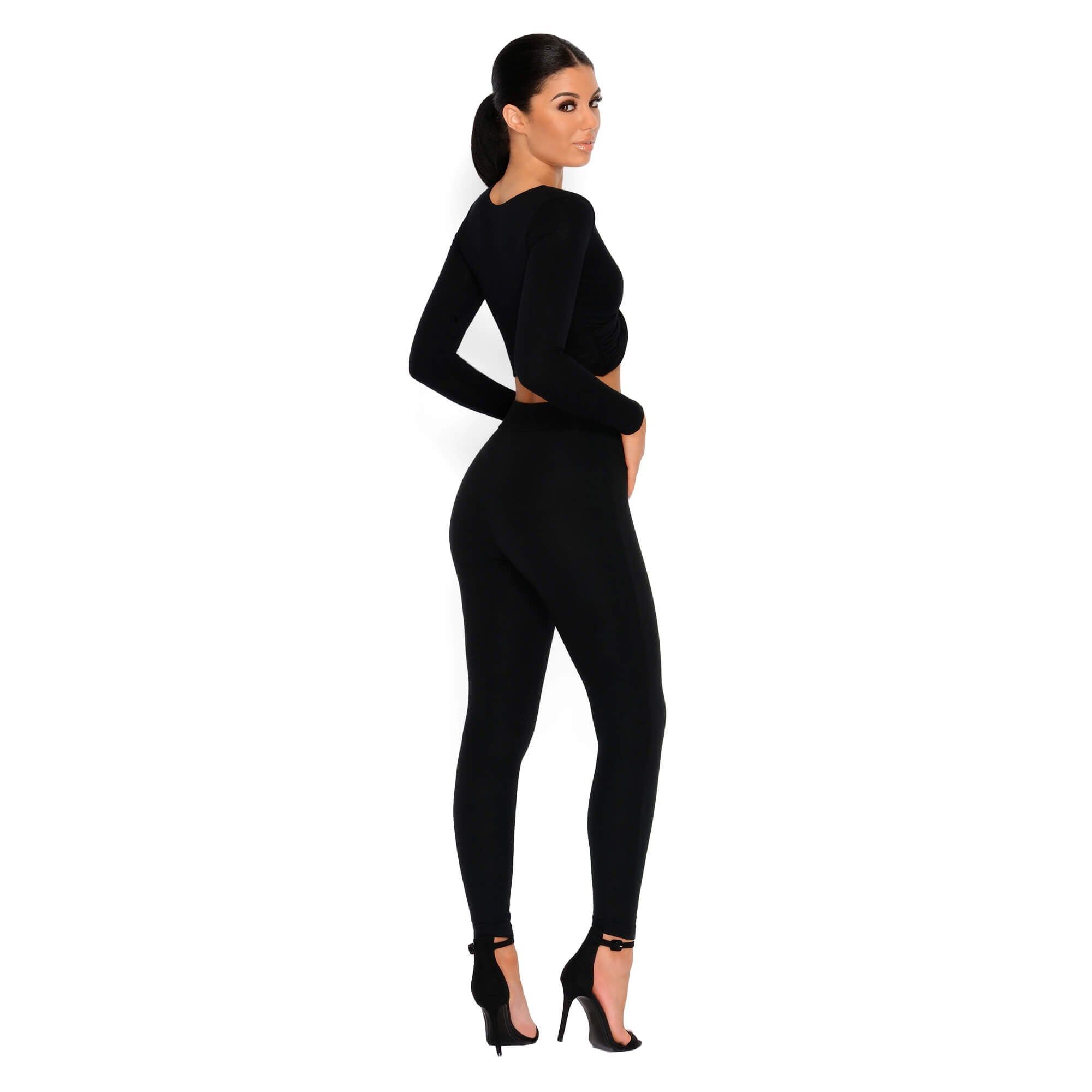 Why Knot Double Layered Crop Top in Black sold by Oh Polly product image thumbnail 11