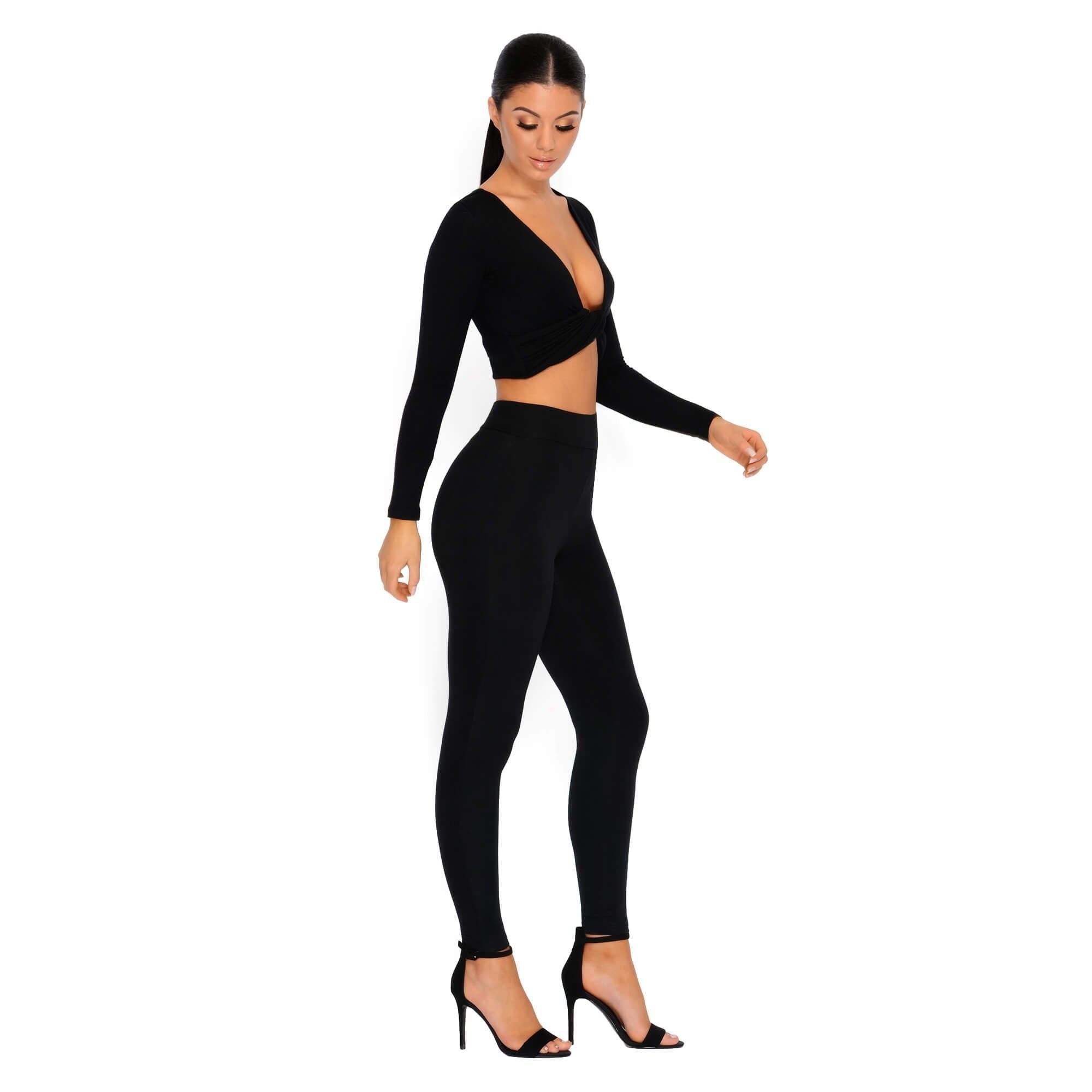 Why Knot Double Layered Crop Top in Black sold by Oh Polly product image thumbnail 10