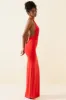 Halterneck Cut-Out Maxi Dress in Scarlet sold by Oh Polly