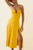 Bandeau Midaxi Dress in Golden Yellow sold by Oh Polly