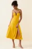 Bandeau Midaxi Dress in Golden Yellow sold by Oh Polly