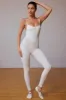 Petite Open-Back Jumpsuit in Soft White sold by Oh Polly