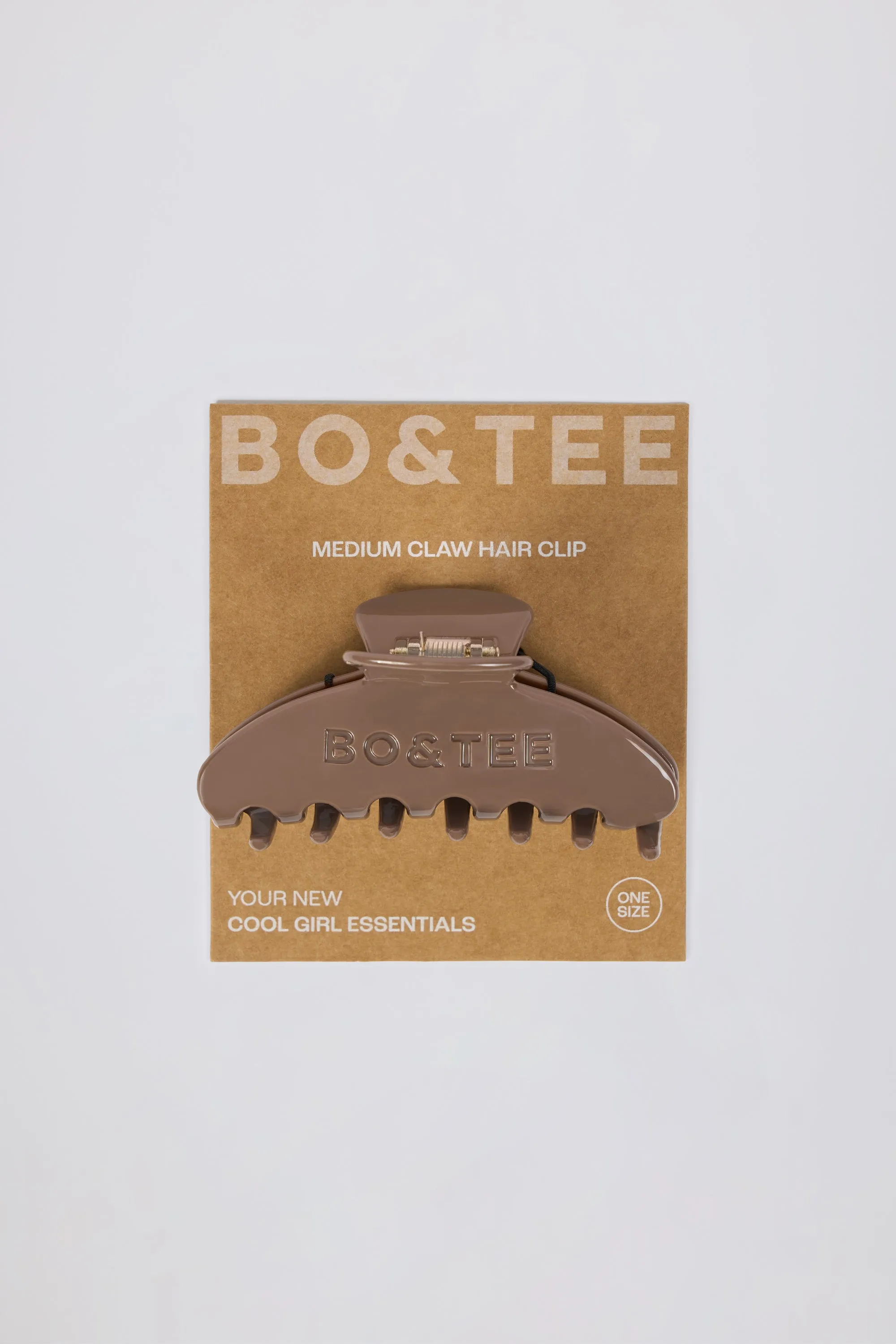 Medium Claw Clip in Mocha sold by Oh Polly