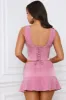 Mid-Rise Godet A-Line Mini Skirt in Mauve sold by Oh Polly