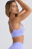 Super Sculpt Seamless Scoop-Back Sports Bra in Periwinkle sold by Oh Polly