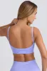 Super Sculpt Seamless Scoop-Back Sports Bra in Periwinkle sold by Oh Polly